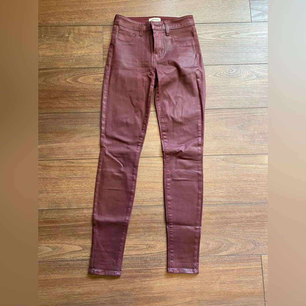 L’AGENCE Margot Coated Skinny Jeans - Picture 3 of 10